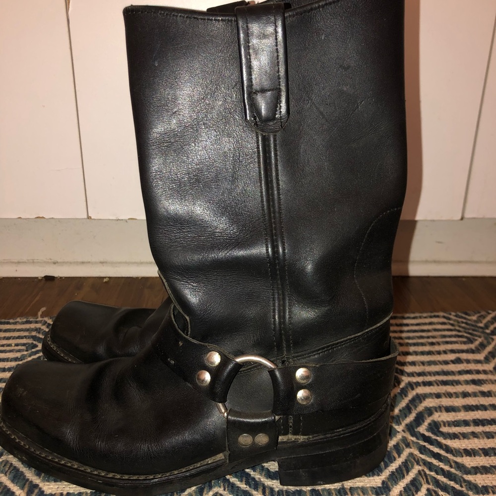 Black Harness Boots